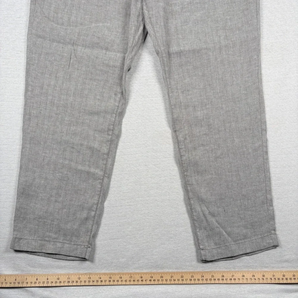 Tommy Bahama Beach Coast Linen Pants Mens Size XXL Gray Linen Blend Drawstring